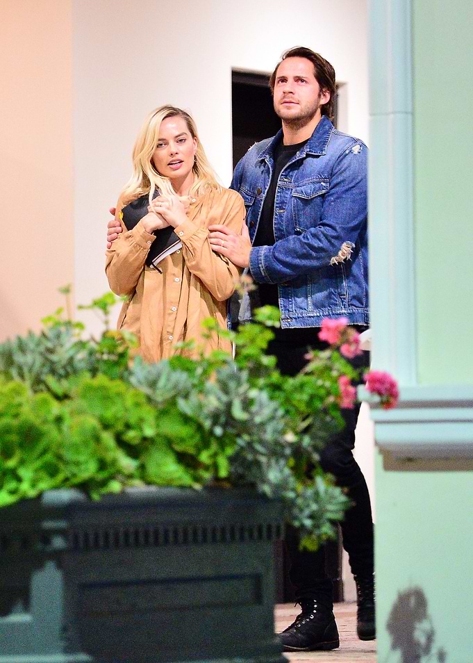 Margot Robbie and Tom Ackerley