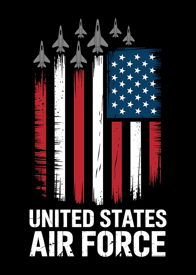 United States Air Force Jets Flag