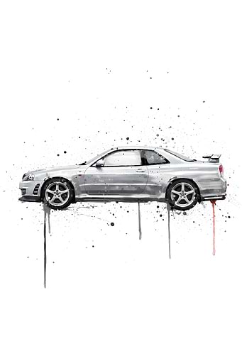 Nissan Skyline GT-R Silver Metallic