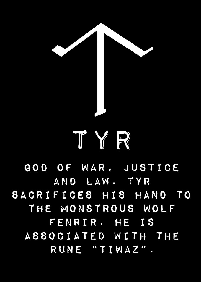 Tyr Norse God Rune