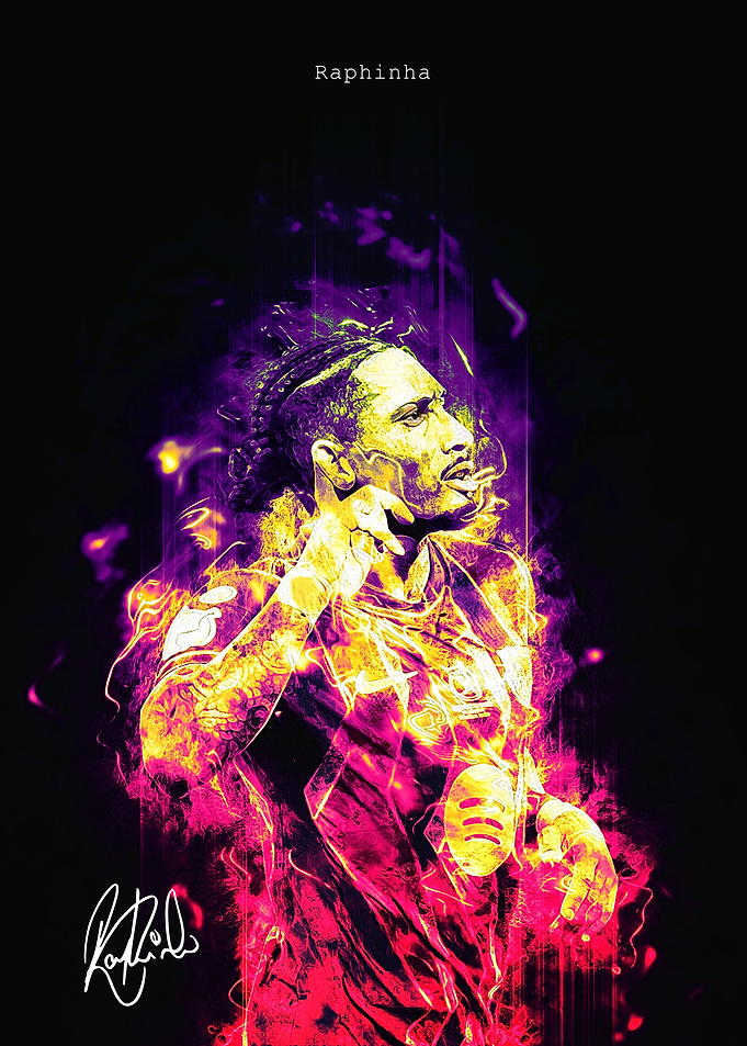 Raphinha Soccer Player Digital Art