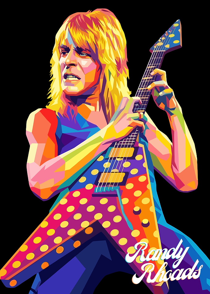 Randy Rhoads Pop Art Portrait