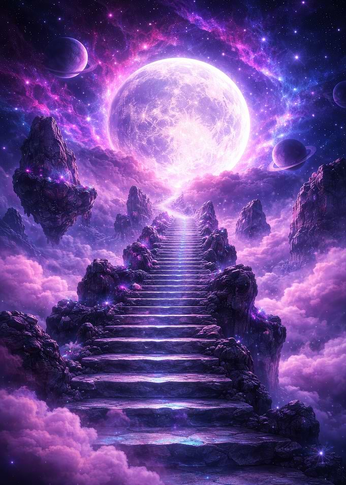 Stairway to a Cosmic Moon
