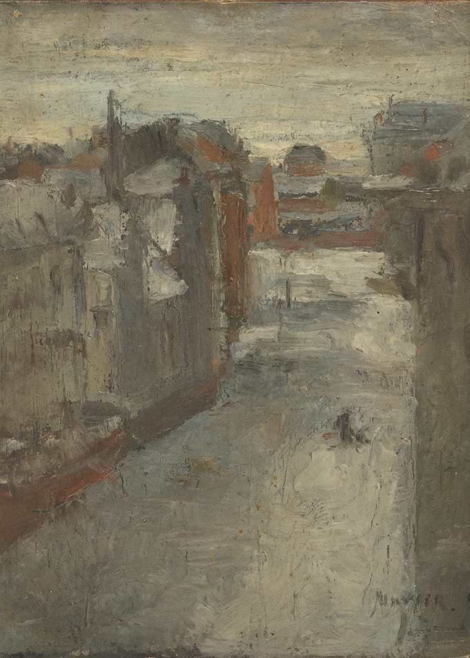 Urban Rooftop View