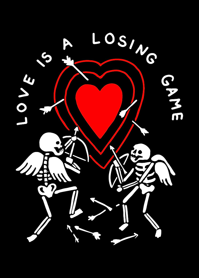 Skeletons Shooting Arrows at Heart