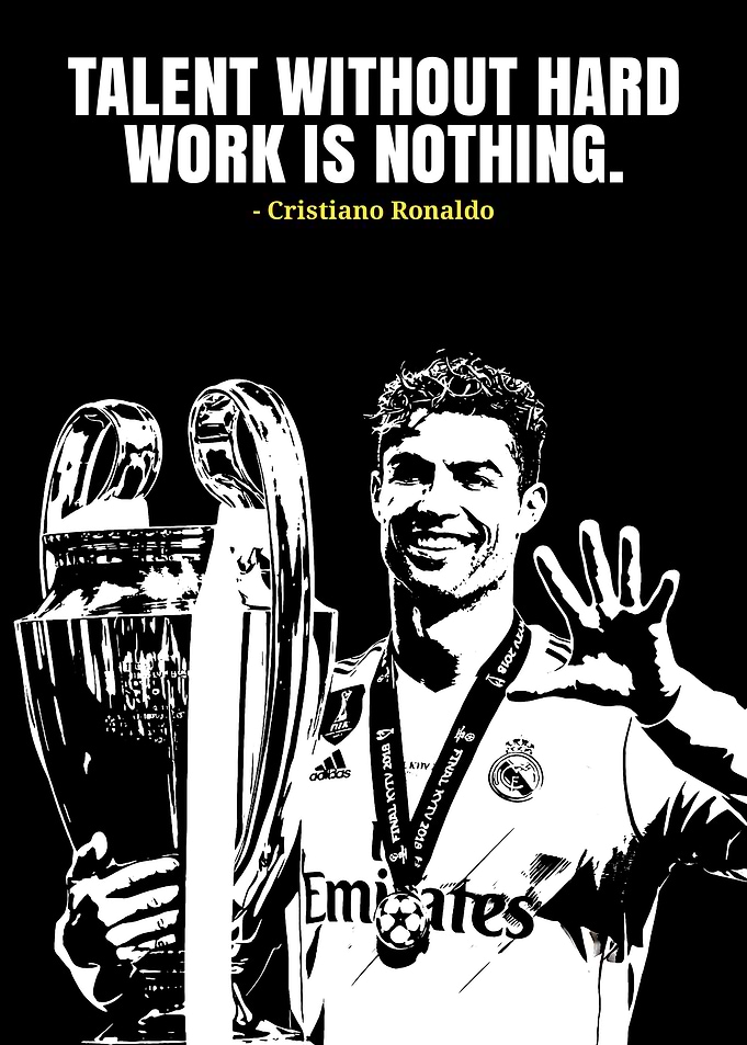 Cristiano Ronaldo with Trophy