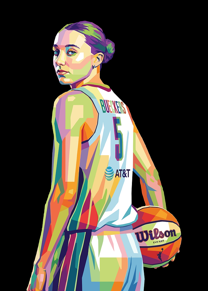 Paige Bueckers Basketball Player Pop Art