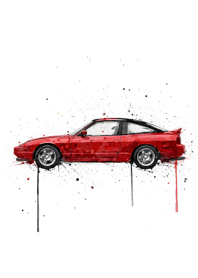 Nissan 240SX Cherry Red