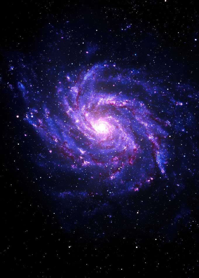 Vibrant Spiral Galaxy in Deep Space