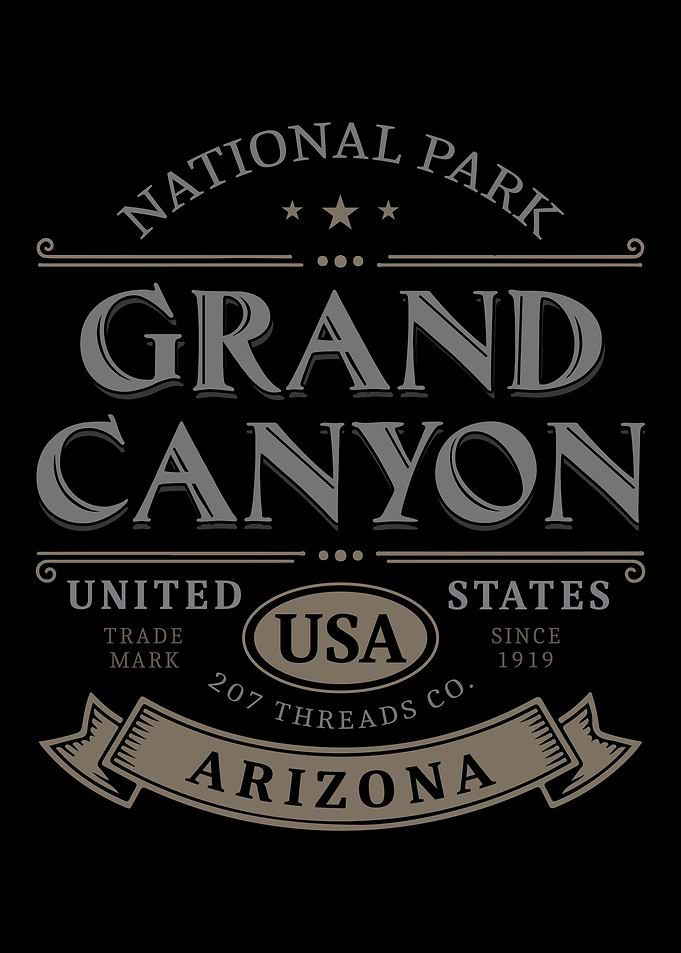 Grand Canyon National Park Vintage Design