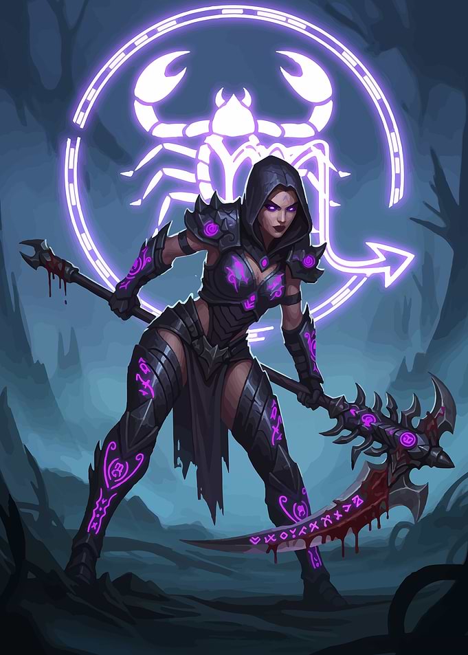 Scorpio Zodiac Warrior