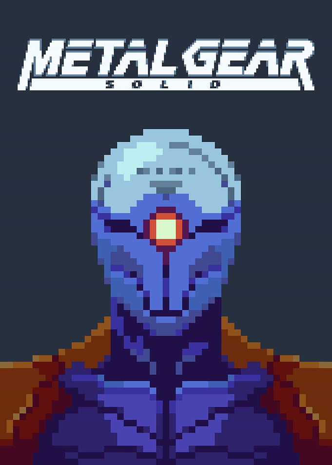 Metal Gear Solid pixel art