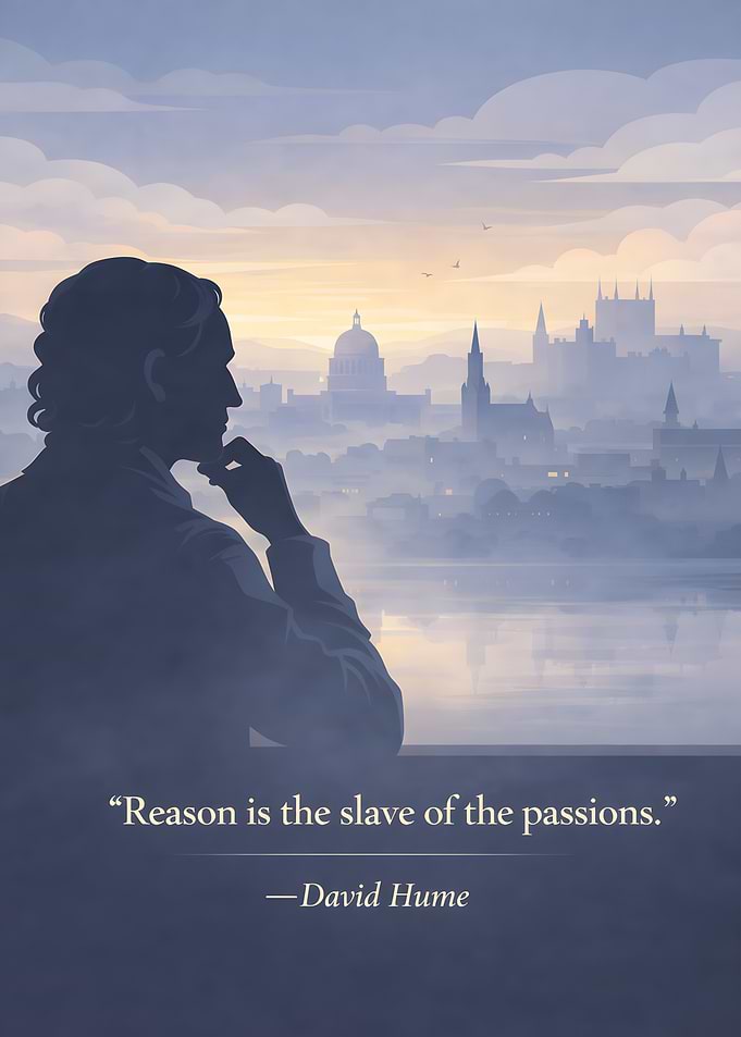 David Hume Quote on Reason and Passions