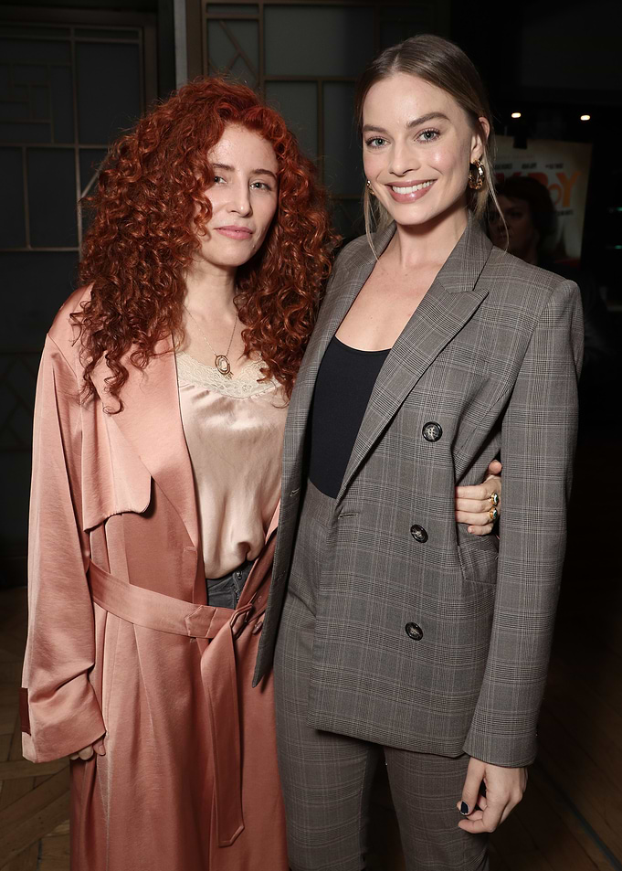 Margot Robbie and friend at event