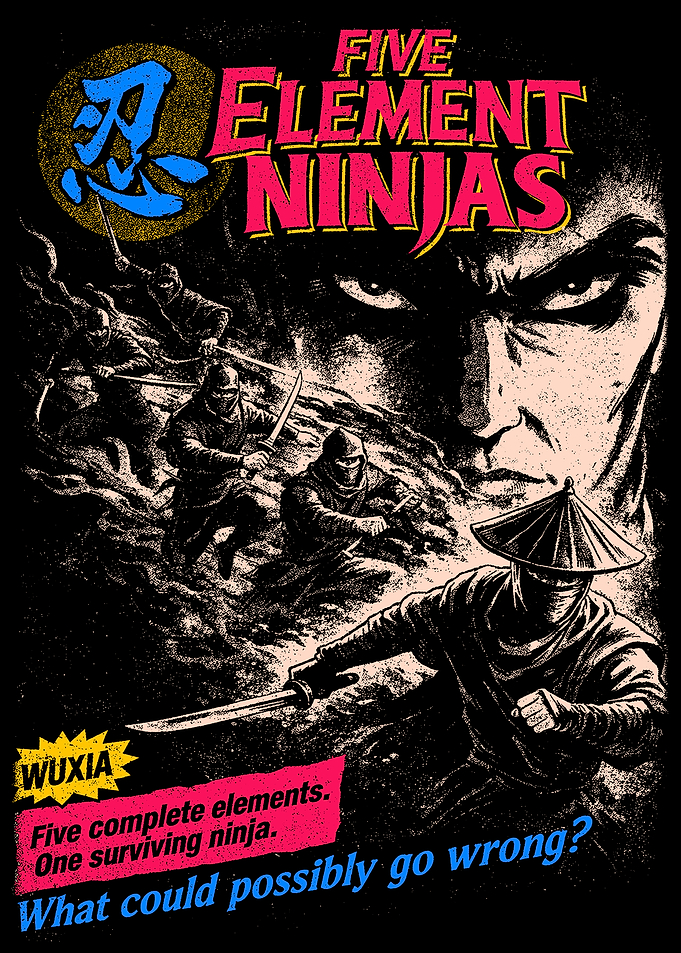 Five Element Ninjas Comic Art