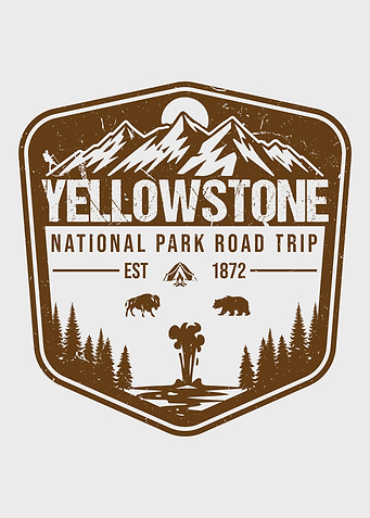 Yellowstone National Park Road Trip Emblem