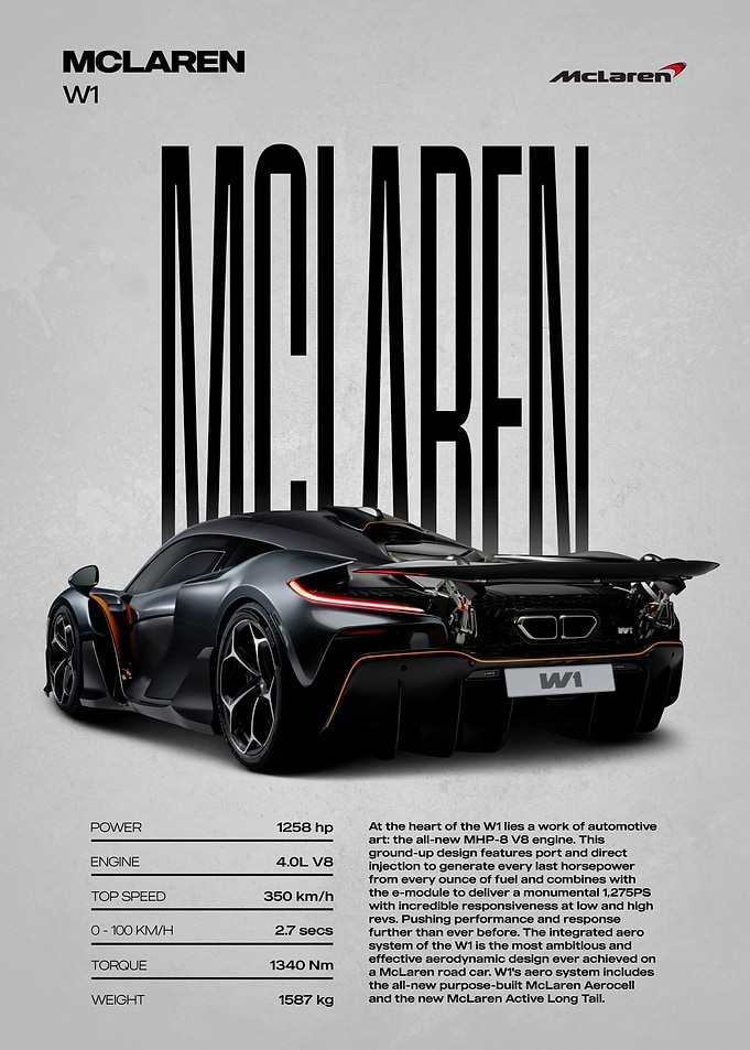 McLaren W1 Supercar