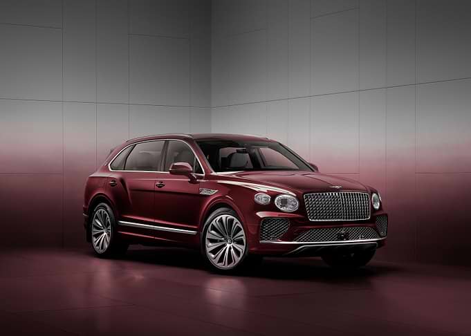 Red Bentley Bentayga SUV