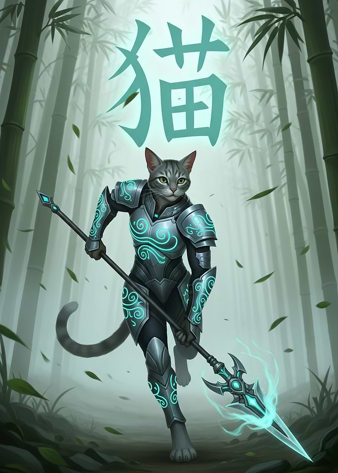 Warrior Cat in Bamboo Forest