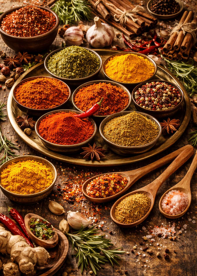 Assortment of Spices and Herbs
