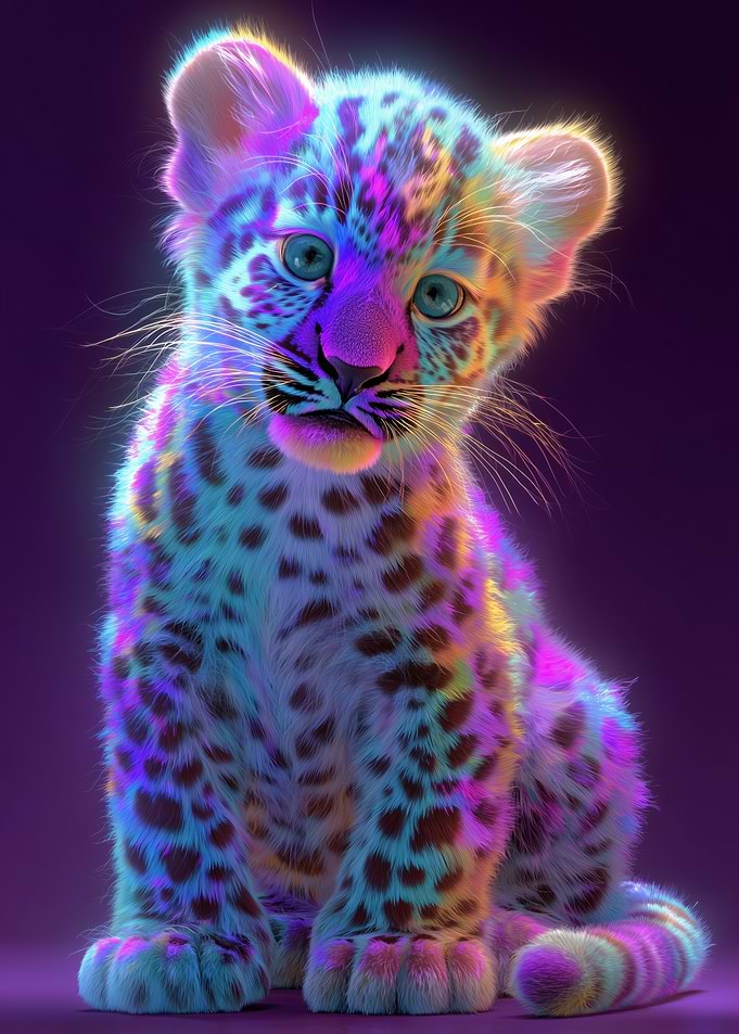 Rainbow Leopard Cub