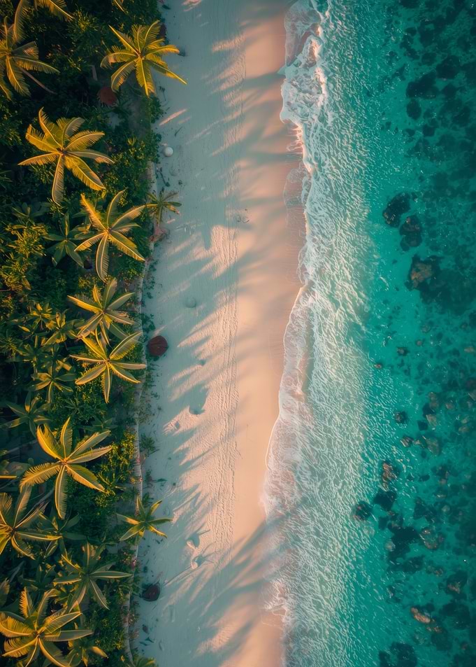 Tropical Beach Aerial View