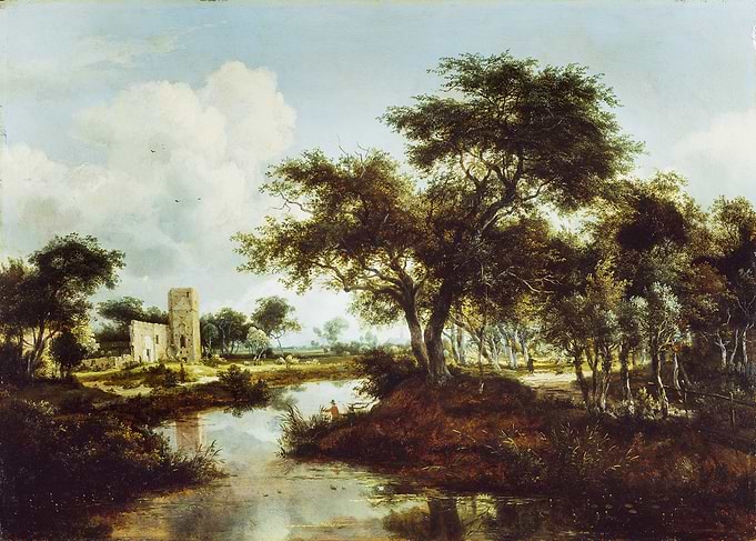 Pastoral Landscape with Ruined Church
