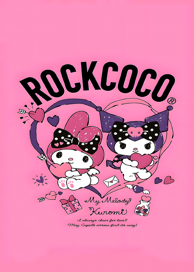My Melody and Kuromi with Hearts