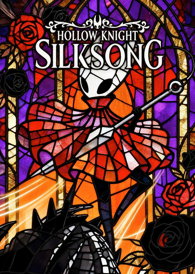Hollow Knight Silksong Stained Glass Art