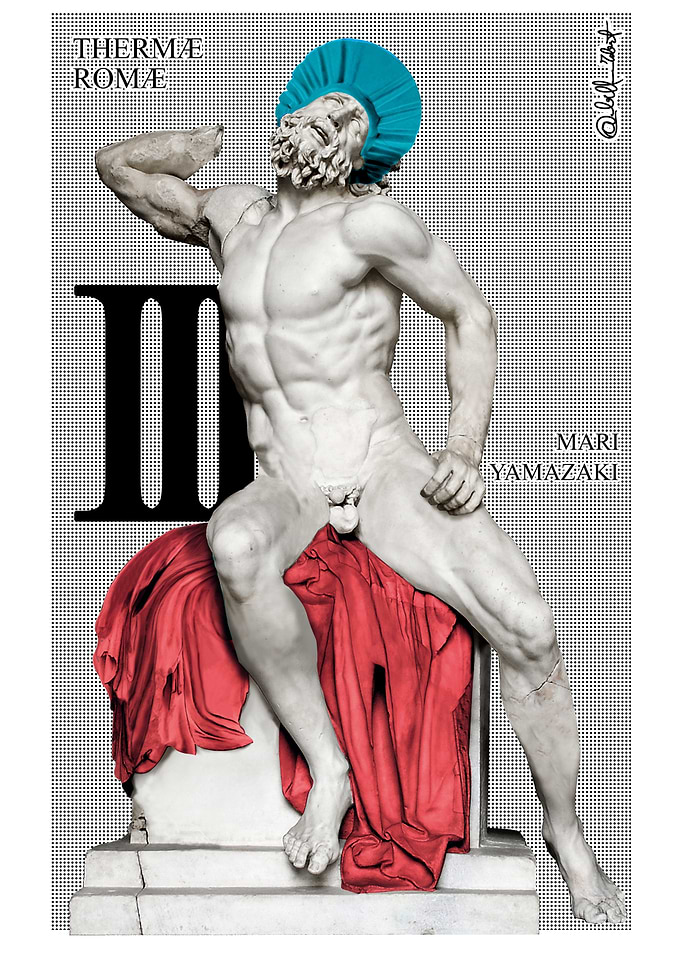 Realistic cover Thermae Romae 3 Sculpture with Blue Cap