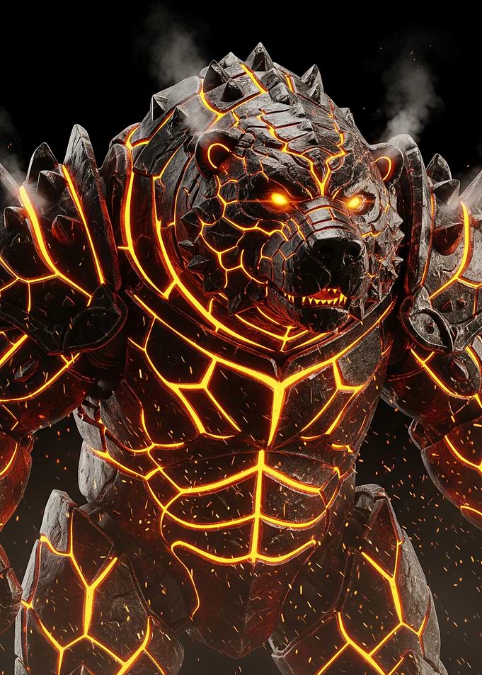 Fiery Bear Warrior