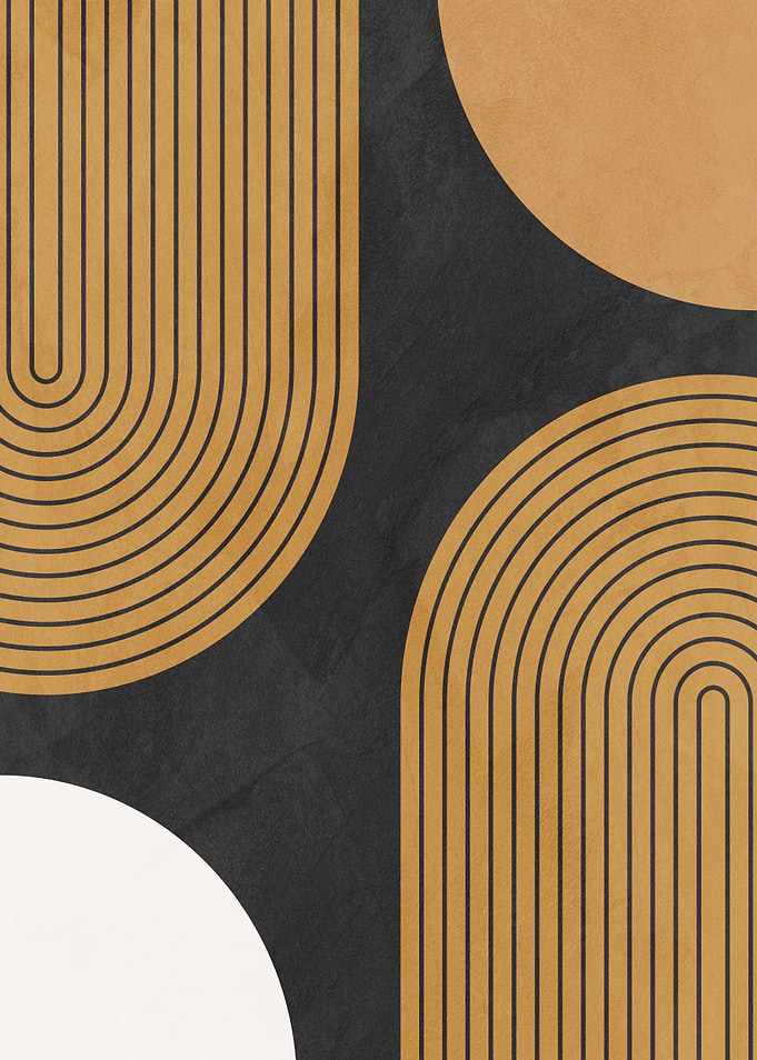 Abstract Geometric Arches and Circles