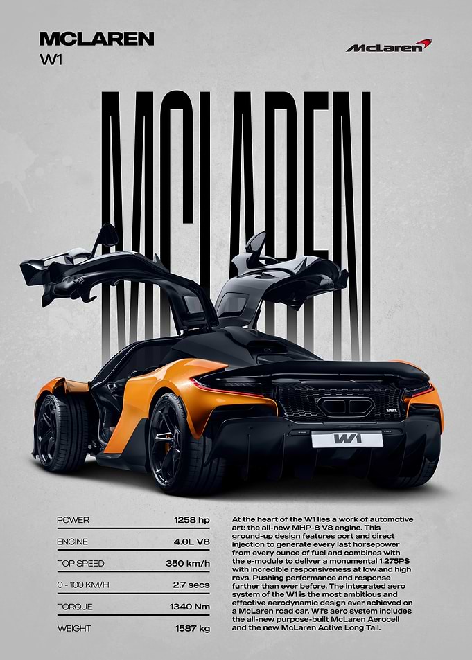 McLaren W1 Supercar
