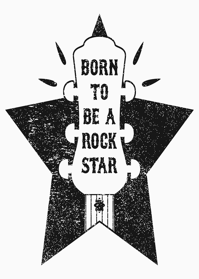 Born to be a Rock Star Guitar Star