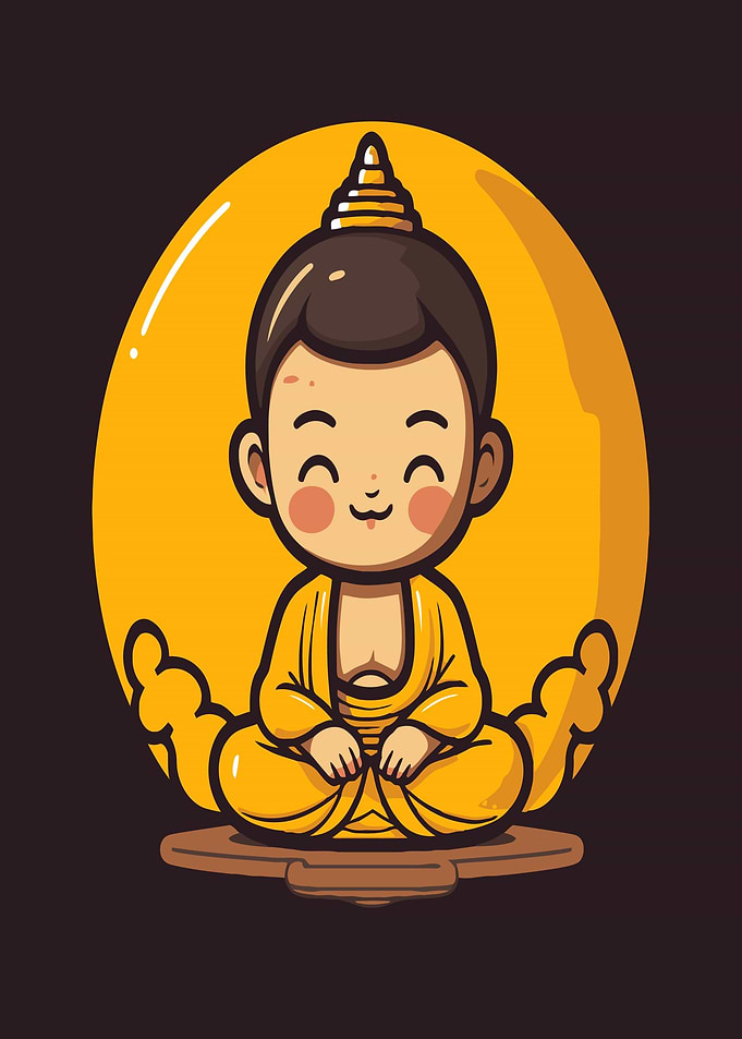 Cute Buddha Meditation