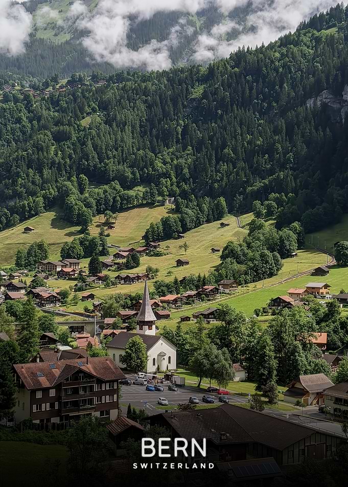 Bern, Switzerland Village Landscape