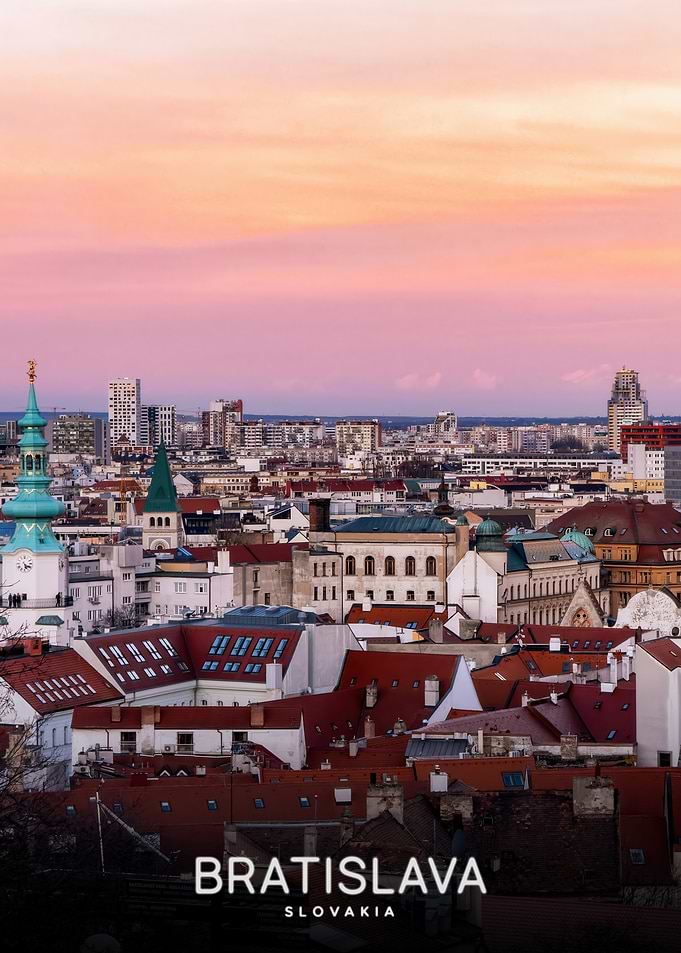 Bratislava Cityscape at Sunset