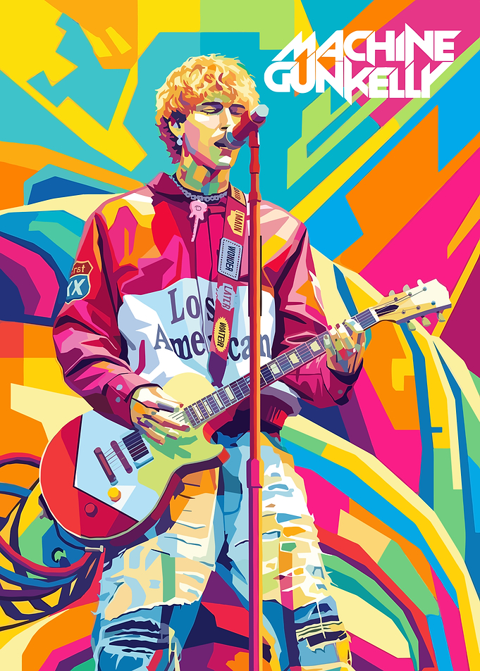 Machine Gun Kelly Pop Art