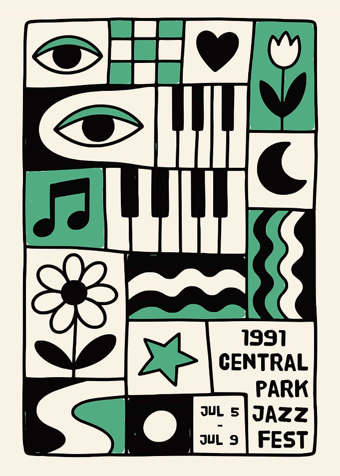 Central Park Jazz Fest Print