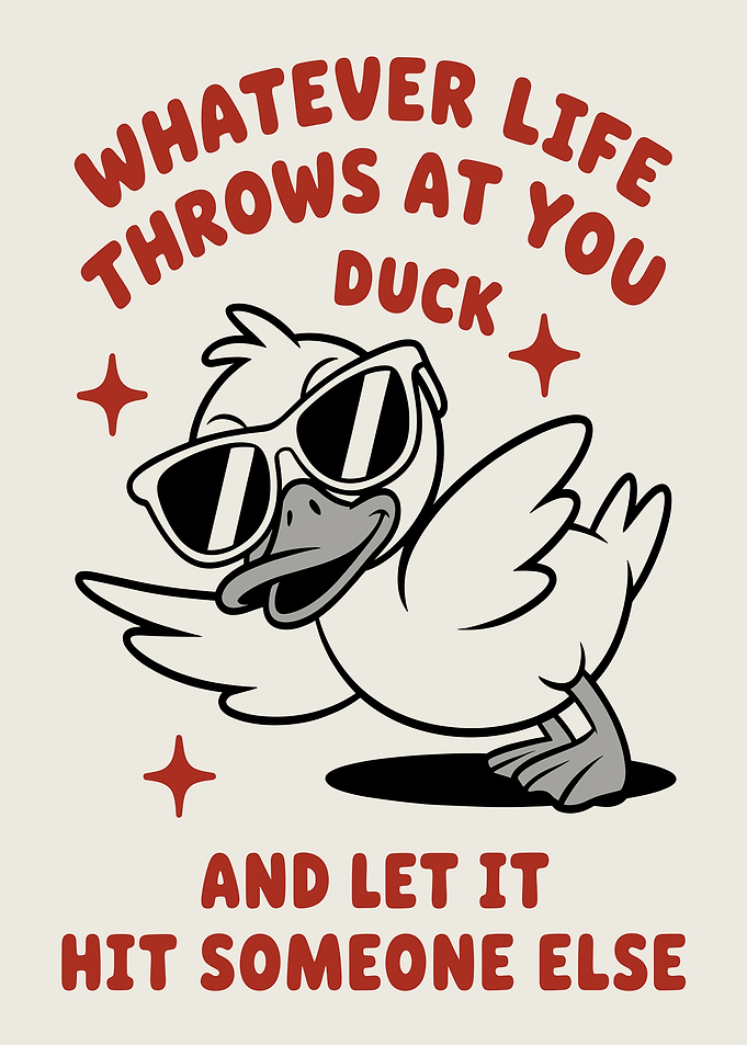 Funny Duck with Sunglasses