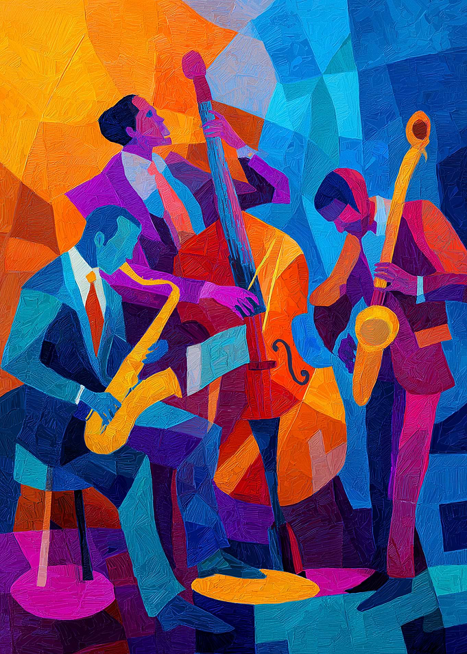 Jazz Band Playing Music