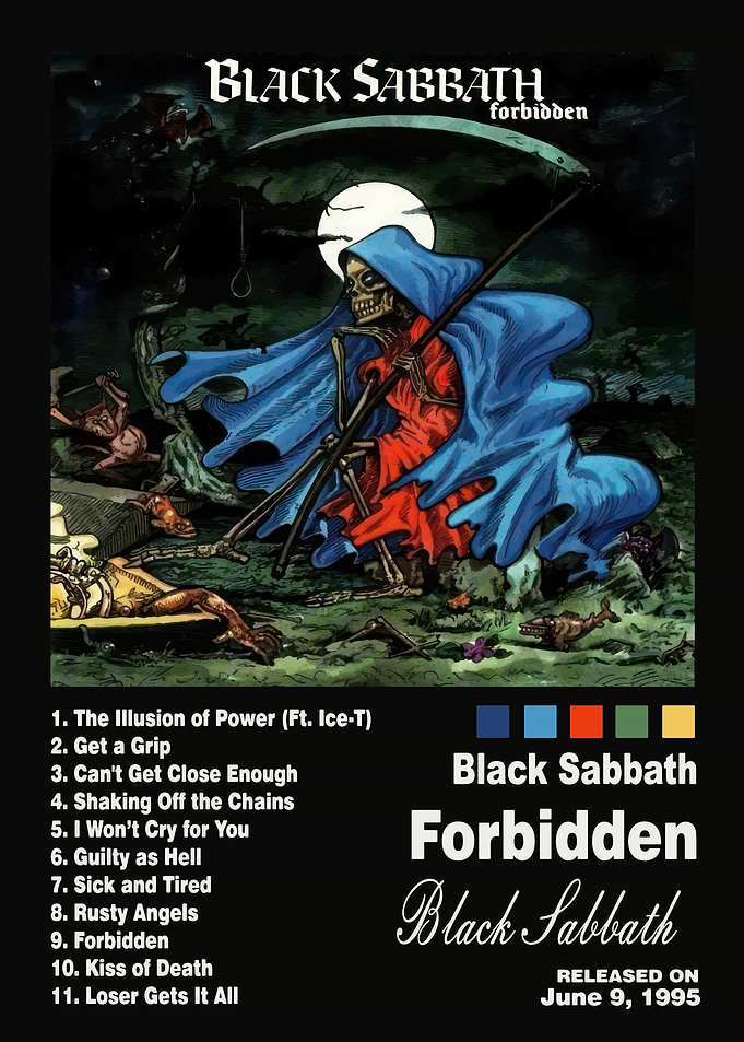 Black Sabbath Forbidden Album Art