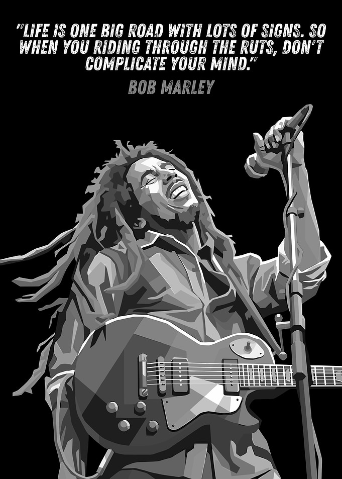 Bob Marley Quote Art