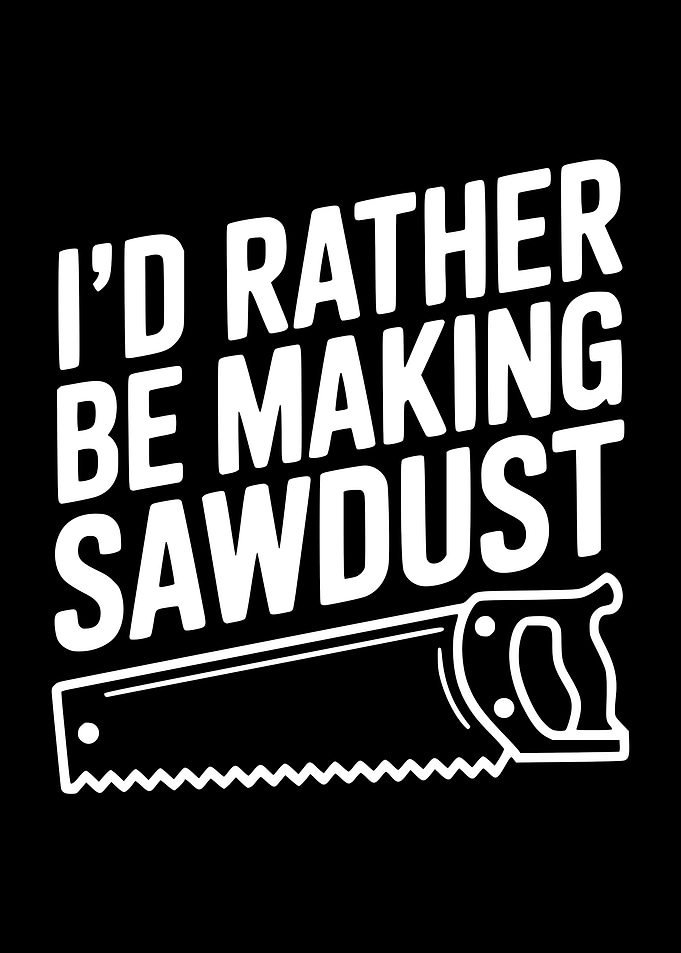I'd Rather Be Making Sawdust