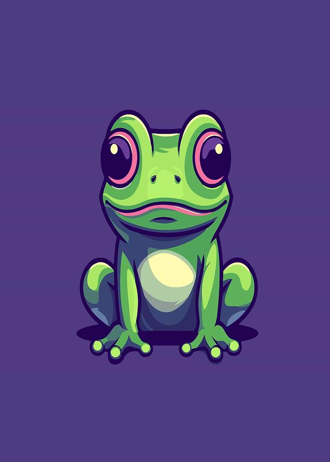 Cute Cartoon Frog