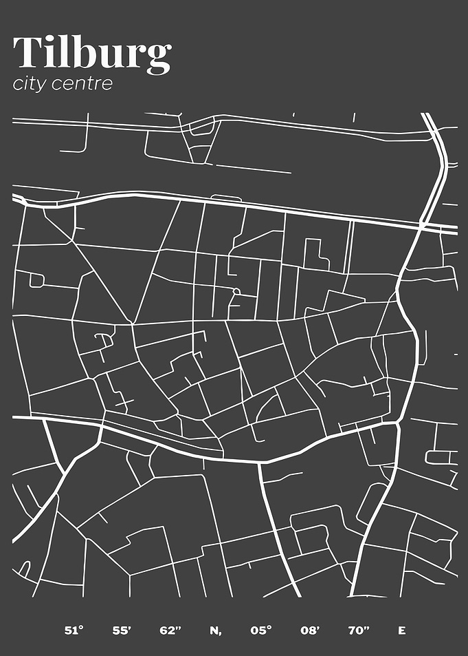 Tilburg City Centre Map