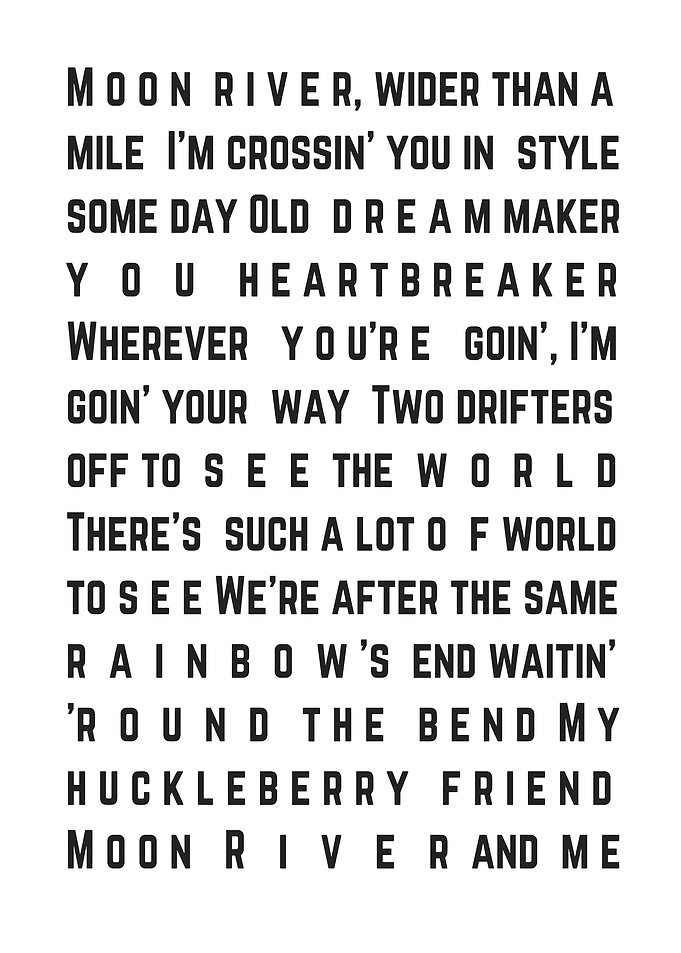 Moon River Lyrics