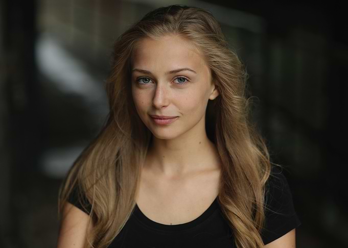 Sophie Simnett with Blonde Hair