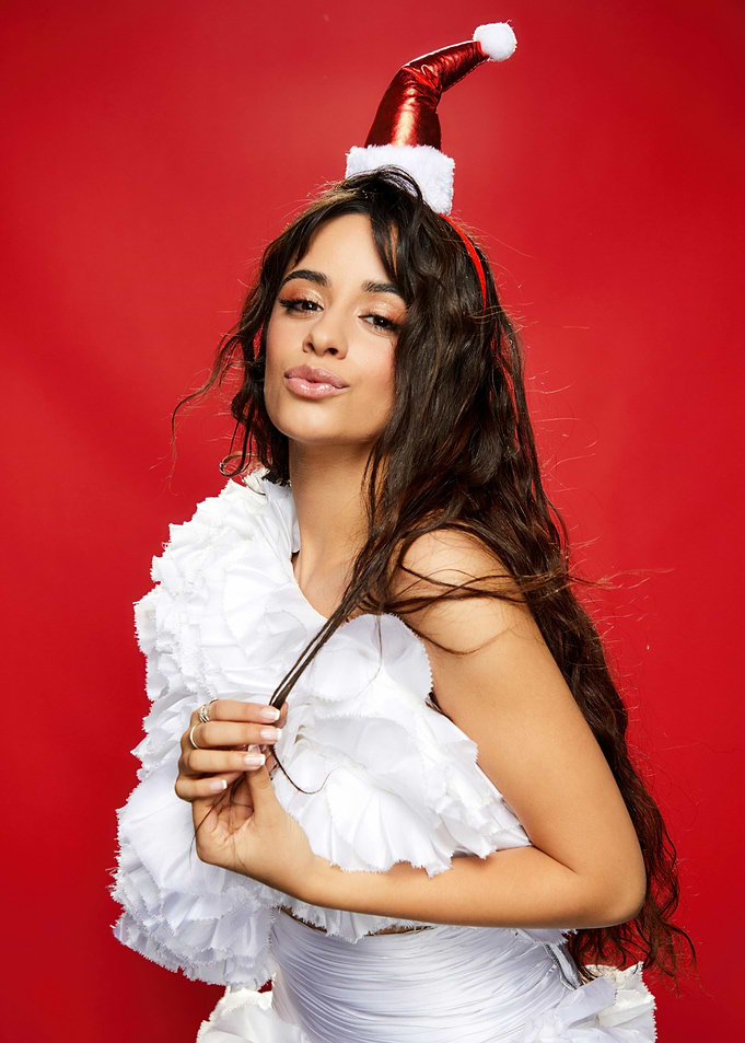 Camila Cabello in Santa Hat