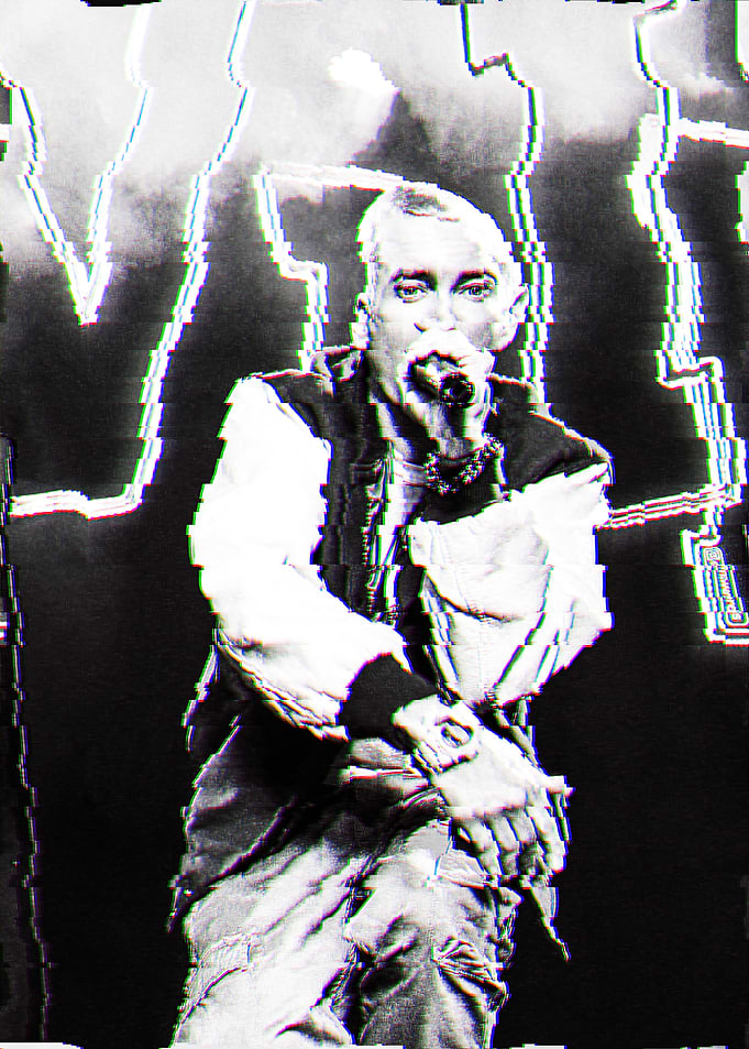 Eminem Performing on Stage